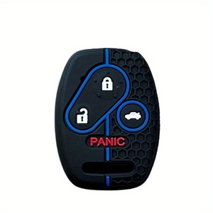 Silicone <strong>Key</strong> Cover for <strong>Honda</strong> for Odyssey for Old Civic for Pilot for <strong>CRV</strong>, Fit, Straight Board 4-button Remote <strong>Key</strong> Case