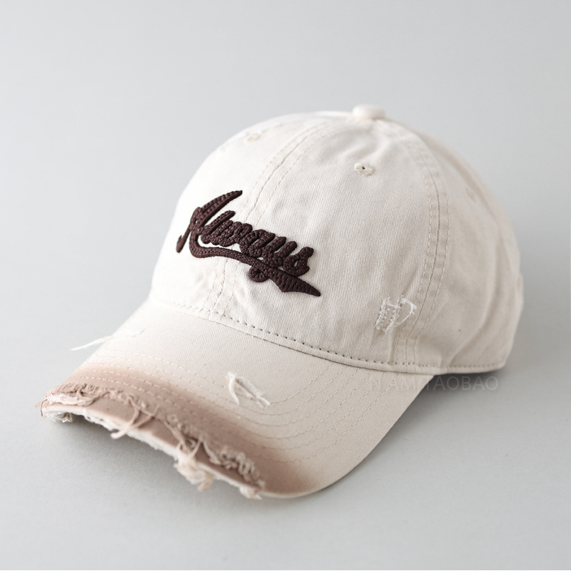 Gorra de béisbol con visera degradada - Blanca