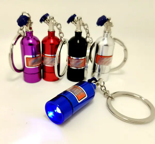 Système d'oxyde nitreux bouteille torche LED porte-clés pièces automobiles porte-clés