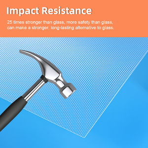 Su misura Anti-riflesso chiaro Micro diffusore prismatico lastra di polistirene Led diffusore di luce foglio - Product Image 4