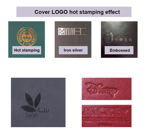 Fábrica al por mayor personalizado A5 con correa elástica PU cuaderno de Oficina impreso logotipo de la marca diario Bloc cuaderno de notas de cuero PU - Product Image 2
