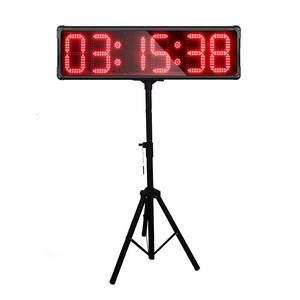 Uso esterno 8 pollici 6 LED elettronico cronometraggio gara multifunzione digitale conto alla rovescia Timer per maratona con cavalletto - Product Image 1