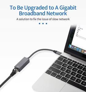 Ult-unite USB C için Ethernet adaptörü taşınabilir 1-Gigabit ağ 10/100/1000 Mbps tip C RJ45 Ethernet adaptörü - Product Image 4