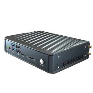 Office Mini Pc Core i3 i5 i7 5205U 8145U 8265U 8565U Win8.1 USB3.0 HD2.04KディスプレイシステムコンピューターデスクトップPCグレーケース
