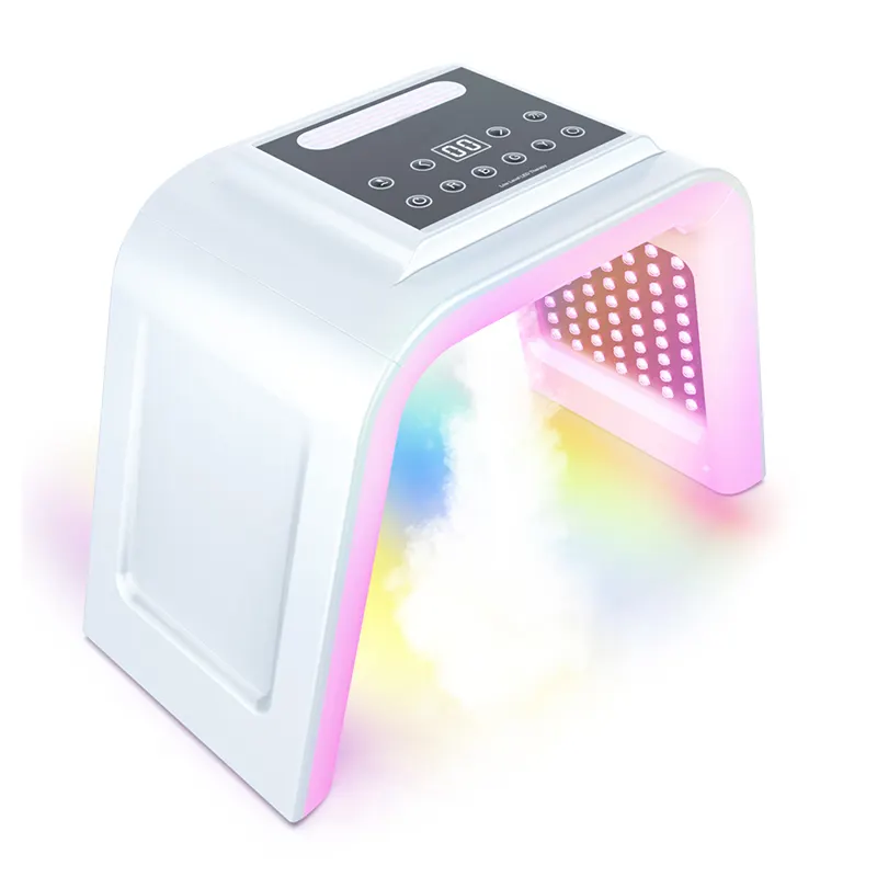 Thuisgebruik Pdt Fototherapie Gezichts Steamer Roodheid Verwijderaar Huidverjonging Led Rood Licht Gezichtstherapie Schoonheidsapparatuur Masker