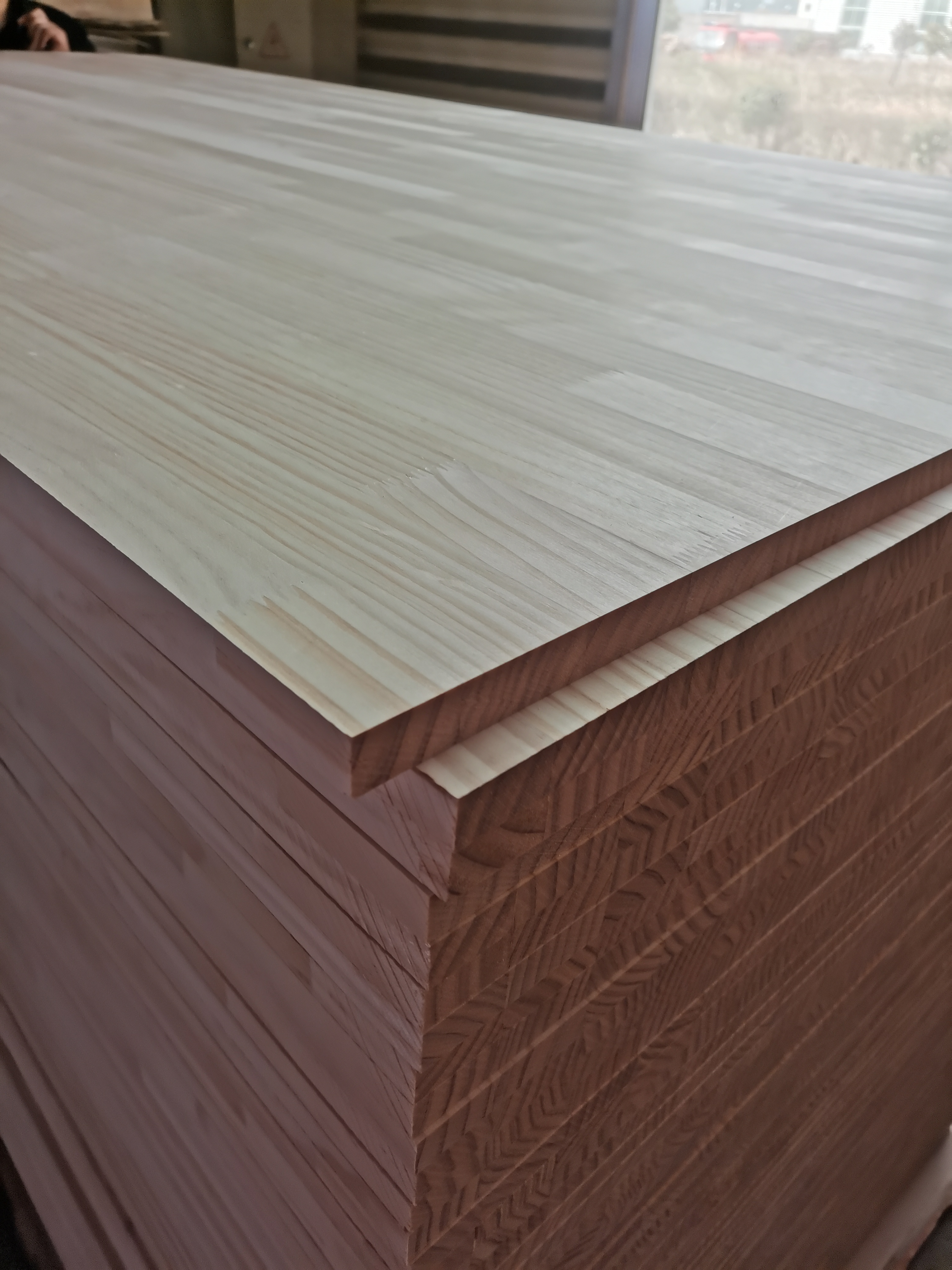 finger joint rubber wood finger joint board 1220x2440x18mm Pine/rubber for furniture