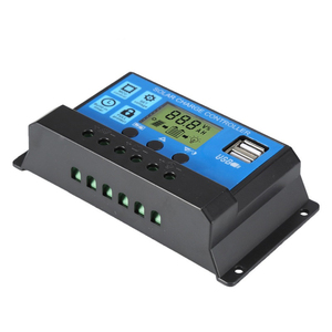 ISMART 30A 20A 10A regolatore di carica solare PWM 12V 24V regolatore pannello solare PV caricabatteria domestico LCD doppia uscita USB 5V - Product Image 2