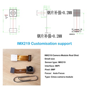Precio bajo IMX219 8MP CMOS sensor 4K Mini Auto Focus Drone Módulo de cámara 4K MIPI Raspberry Pi Módulo de cámara V2 - Product Image 3