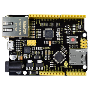 Arduino projeleri için Keyestudio ATMEGA328 mikrodenetleyici W5500 Ethernet geliştirme kurulu (POE olmadan) geliştirme kurulu
