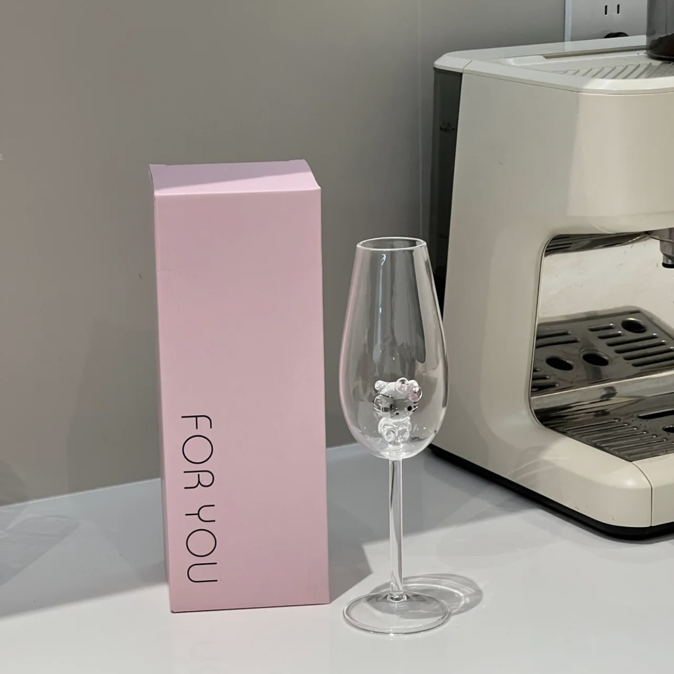 Verre à vin pétillant Hello Kitty, paquet unique