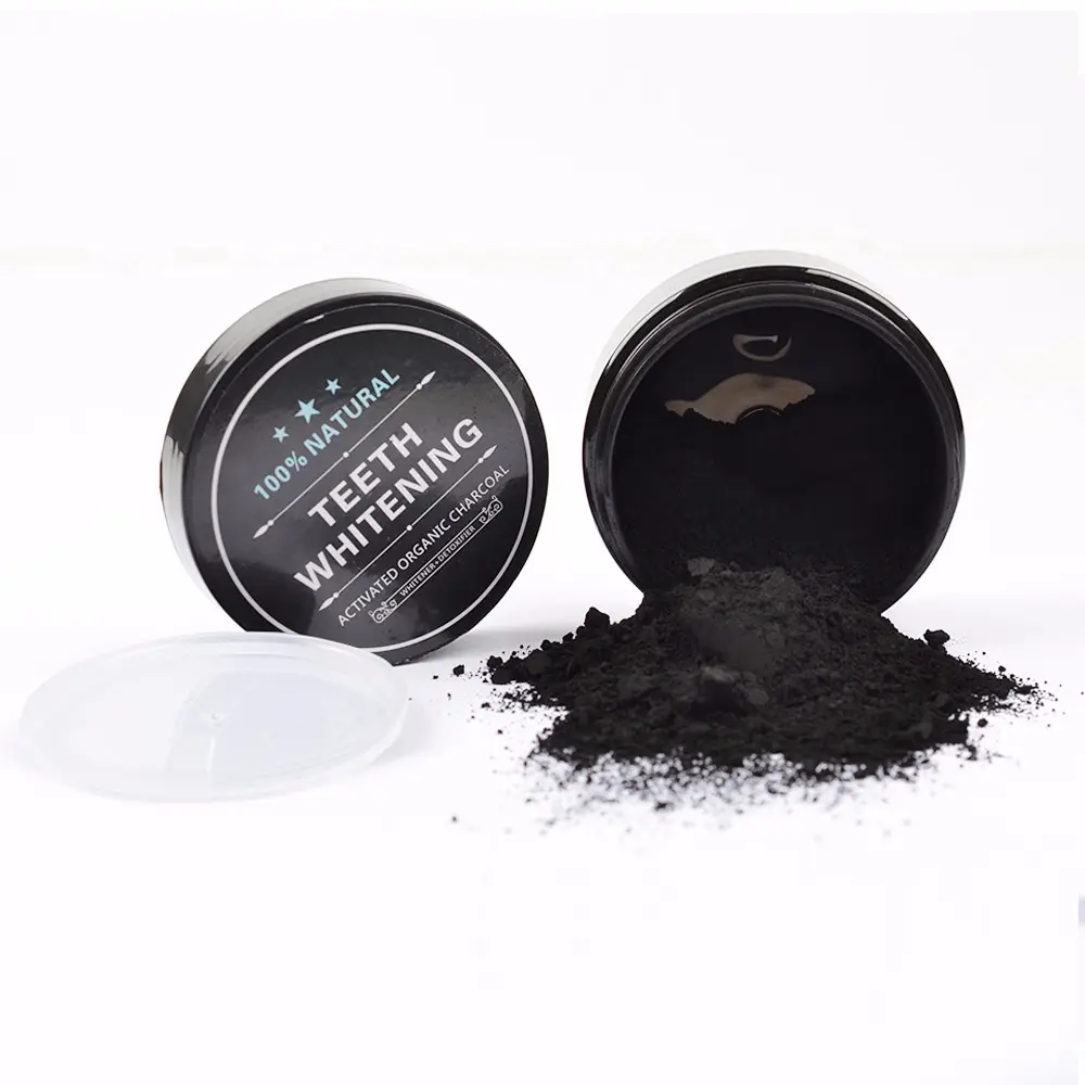Private Label Activated Charcoal Toothpowder 30g Mint Flavor Teeth Whitening Powder For Oral Cleaning
