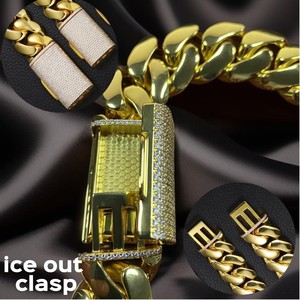 14K 18k Gold Plated <strong>Chain</strong> <strong>for</strong> Men 10mm-25mm 7-9 Inch Cuban Link <strong>Chain</strong> <strong>Chains</strong>