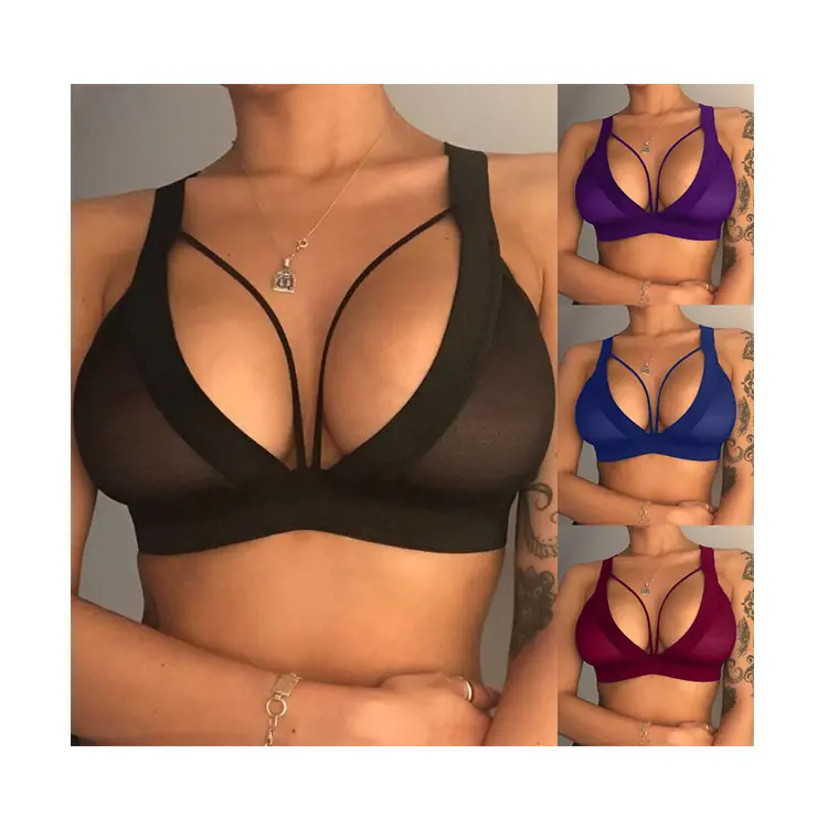 Lingerie sexy feminina de renda para meninas da moda sutiã transparente plus size lingerie sexy feminina