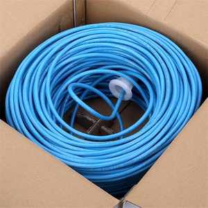 工場価格Cat6 SFTPシールドLANケーブル-23AWGベア銅/CCAオプション、250MHz 4ペアツイストLSZHジャケット