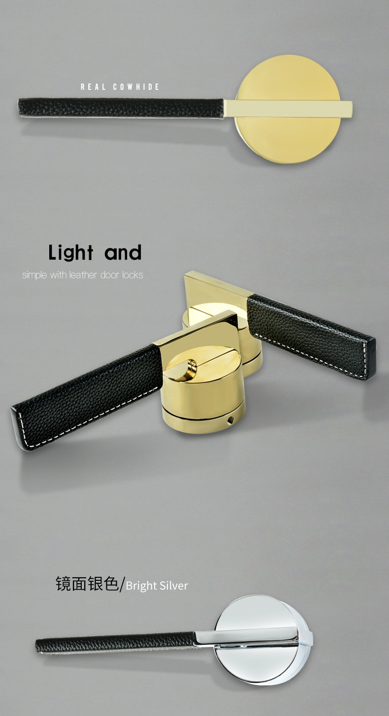Factory Wholesale Hotel Lever Door Handle On Pearl Grey Pice Shape  Door Lock Set