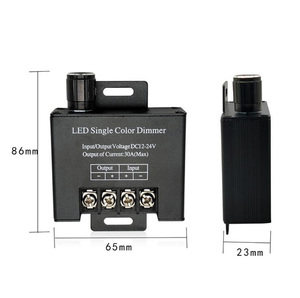 Side Knob Monochrome Dimmer <strong>Control</strong> High Power 30A LED Single Color Controller - Product Image 2