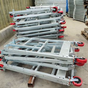Verzinkte elektrische Guindola-Plattform Abgehängte bewegliche Arbeitsbühne Außen elektrisches Gerüst Kletter-Hosenträger-Plattform