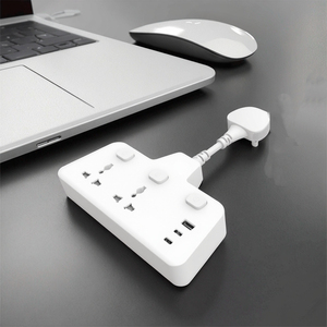 Универсальная розетка OEM с USB-портами Type-C, 3 розетки, настенный удлинитель с переключателем - Product Image 1