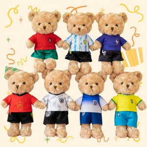 14 "כדורגל ג 'רזי דובון חיות ממולאות חיות צוות mascot קשור מתנות צעצועים רכים פזיפים דובון