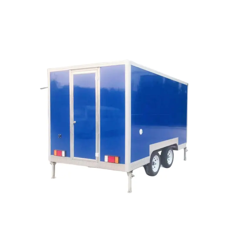 Mobile Kitchen Fast Food Cart Totalmente Equipado Concessão Exterior Semi-reboque Caminhões Pizza Car Box Cart