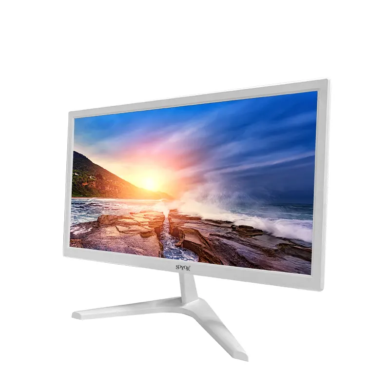 Moniteur d'ordinateur OEM couleur blanche 15 17 19 20 22 24 pouces écran lcd led vente directe d'usine bureau moniteur d'affaires