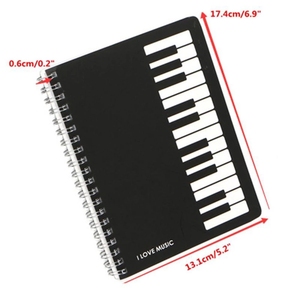 LABON Piano Keyboard Coil <strong>Notebook</strong> <strong>Memo</strong> Spiral <strong>Notebook</strong> Bound Music Diary Sketchbook Journal <strong>Notepad</strong> Stationery - Product Image 6