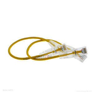 超薄UTP CAT6A接插线非屏蔽接插线28AWG 30AWG CAT6a UTP聚氯乙烯透明靴RJ45接插线1m - Product Image 4