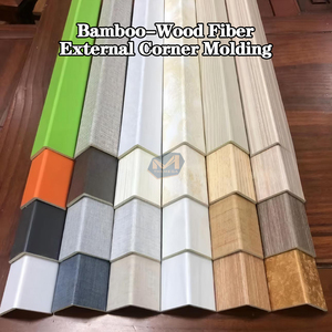 3m * 25mm bambu ve ahşap elyaf ahşap tahıl köşe dekoratif düzeltir, entegre köşe koruma, kenar bitirme ve köşe muhafızları - Product Image 3