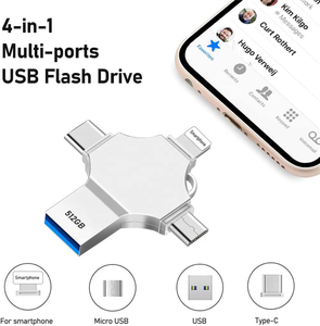 外部存储器usb到手机闪存驱动器4合1 3.0类型C 64GB 128GB记忆棒Otg适用于安卓/苹果/电脑 - Product Image 5