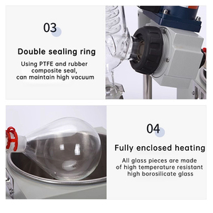 1 л 2 л 3 л 5 л кристаллизатор вакуумный насос охладитель ротационный экстрактор Дистилляция мини лабораторный роторный испаритель - Product Image 4