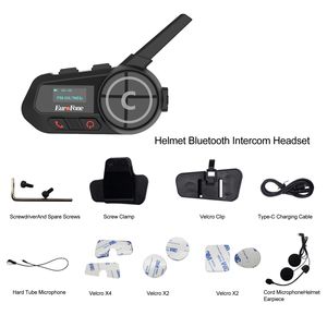 <strong>Auto</strong> Answer Voice Assistant Supported Communication <strong>System</strong> Handsfree Motorcycle <strong>Intercom</strong> Helmet Headset with Screen Display - Product Image 3