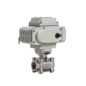 2 yollu dişli elektrik küresel vana yüksek platform aktüatör ISO5211 montaj boyutu (DN10 ~ DN100,PN16,PN25,PN40,PN64 isteğe bağlı) - Product Image 1