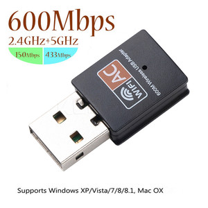Hot USB WiFi Adapter 2.4GHz 5GHz 600Mbps WiFi Antenna Dual Band 802.11b/n/g/ac Mini <strong>Wireless</strong> <strong>Computer</strong> <strong>Network</strong> Card Receiver - Product Image 3
