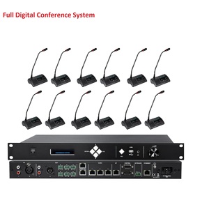 Micrófono Altavoz incorporado Cat5 Cable con cable Red digital completa Sistema de conferencia DSP Sistema de conferencia de audio digital completo DSP - Product Image 1