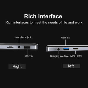 Computadora nueva de funcionamiento rápido de 15,6 pulgadas con procesador Win10 para juegos y oficina comercial Intel Celeron US Plug - Product Image 6