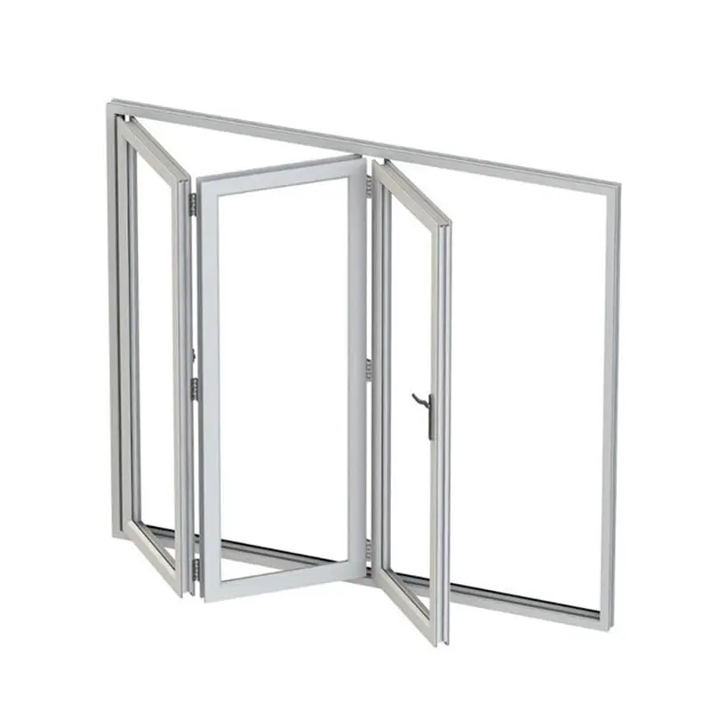 Portes pliantes portes en verre à double vitrage cloison de porte pliante pour salle de mariage maisons intérieures