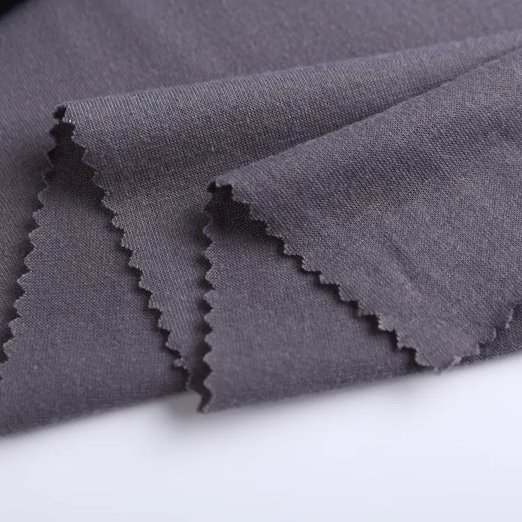 Tela de algodón reciclada, tejido con diseño gris, precio de kg