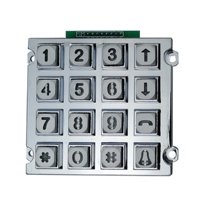 4X4 matrix <strong>numeric</strong> blue led die cast illuminated keypad with <strong>function</strong> key buttons - Product Image 4