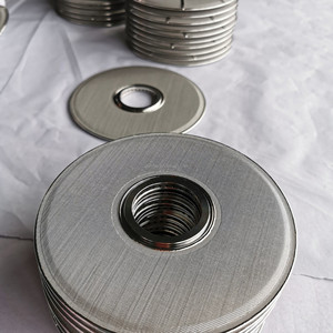 Mới thép không gỉ công nghiệp lỏng đục tính năng bơm Màn hình công nghiệp phần tử lọc-thiêu kết lọc Bộ lọc không khí đĩa - Product Image 4