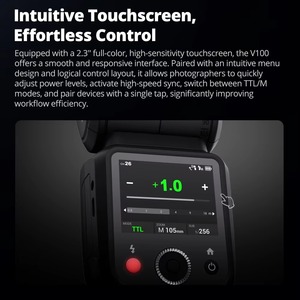 V100S GODOX V100C ใหม่ล่าสุด100% V100N สปีดไลท์ TTL กล้องหัวกลมแฟลชสำหรับ Canon Fujifilm Olympus - Product Image 3