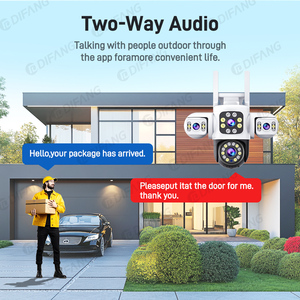 12MP Wifi Security <strong>Camera</strong> 3 Screens Outdoor Waterproof Two-Way Audio Color Night Vision AI Auto Tracking Yoosee Home CCTV PTZ - Product Image 4