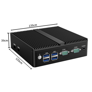 BKHD nuovo modello Fanless 4 Display 2 * HD 1 * DP 1 * tipo-c USB Mini PC G30S N100 2 * LAN 2 * COM Industrial Computer Linux Ubuntu Win-dows - Product Image 5