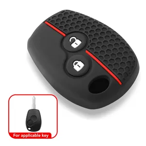 Renault DACIA DACIA Scenic Megane Sandero için Captur Twingo Modus 2 3 düğmeler silikon araba anahtarı cilt koruyucu kapak kılıf - Product Image 3