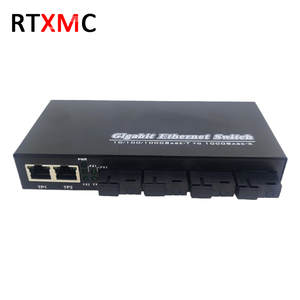 3 Gigabit Rj45 yakınsama bağlantısı ile 10/100/1000mbps 4 Sc portu Ethernet optik alıcı-verici Fiber optik medya dönüştürücü - Product Image 4
