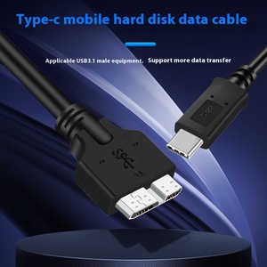 USB Type C 3.1กับ Micro B USB สายข้อมูล3.0สำหรับฮาร์ดไดรฟ์ที่เชื่อมต่อตัวผู้ชนิด C กับสายเชื่อมต่อ Micro B ตัวผู้ - Product Image 2
