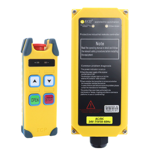 Sistema industrial de grúa con 2 botones de velocidad única, interruptor de control remoto inteligente inalámbrico RF de radio de elevación de 12V-65V 65V-440V, 2 unidades de velocidad - Product Image 1