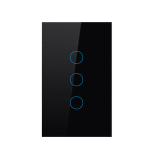 US Standard 1/2/3/4 Gang Typ 120*72MM WiFi-Schalter mit neutraler Wand Glasscheibe ZigBee Network Voice Control Lighting für zu Hause - Product Image 1