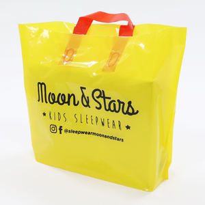 Tas belanja ukuran logo dengan gagang logo kustom kualitas tinggi kantung plastik tas belanja - Product Image 3