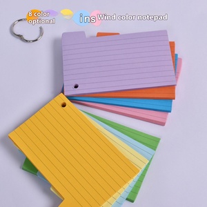 Cross-Border 110g Note Paper Horizontal Line Inner Page Color-<strong>Coded</strong> Loose-Leaf Note Book Message Book <strong>Memo</strong> Pads - Product Image 2