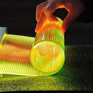 Ultra-sottile P4 P6 P8 P10 P15 P20 maglia di cristallo a LED schermo trasparente pannello di visualizzazione modulo di vetro per ascensore - Product Image 1